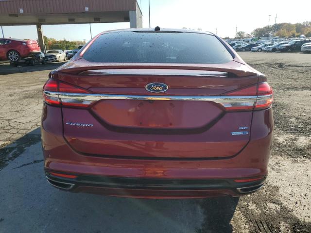 3FA6P0T93HR307874 - 2017 FORD FUSION SE RED photo 6