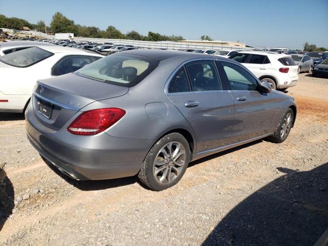 55SWF4KBXFU087624 - 2015 MERCEDES-BENZ C 300 4MATIC SILVER photo 3