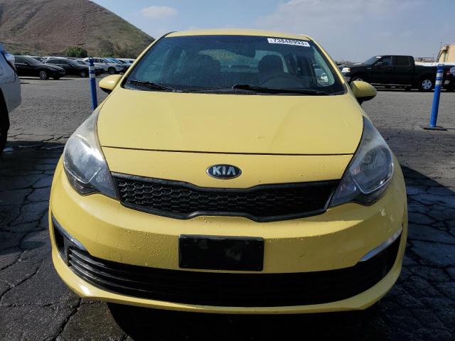 KNADM4A38G6654495 - 2016 KIA RIO LX YELLOW photo 5