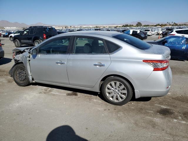 3N1AB7AP2FY334843 - 2015 NISSAN SENTRA S SILVER photo 2