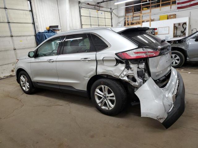 2FMPK4J96KBB49328 - 2019 FORD EDGE SEL SILVER photo 2