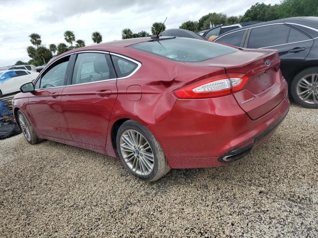 3FA6P0H9XDR162237 - 2013 FORD FUSION SE RED photo 2