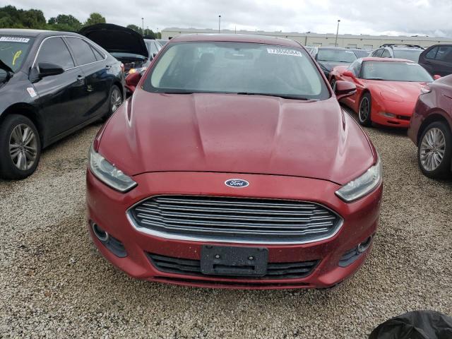 3FA6P0H9XDR162237 - 2013 FORD FUSION SE RED photo 5