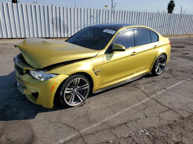 WBS8M9C34H5G85776 - 2017 BMW M3 GOLD photo 1