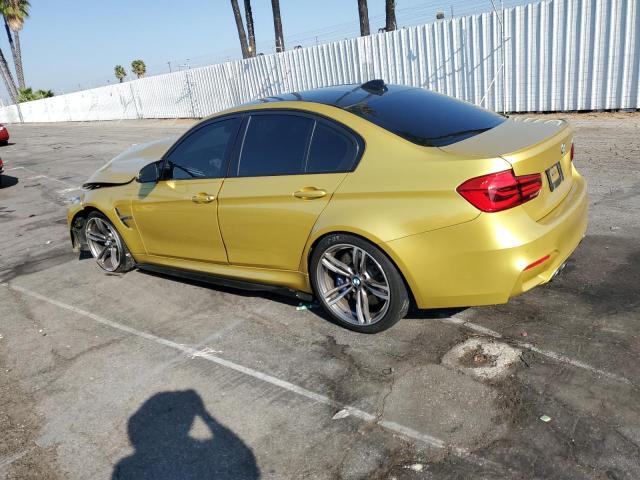 WBS8M9C34H5G85776 - 2017 BMW M3 GOLD photo 2