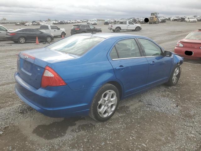 3FAHP0HA2BR322403 - 2011 FORD FUSION SE BLUE photo 3