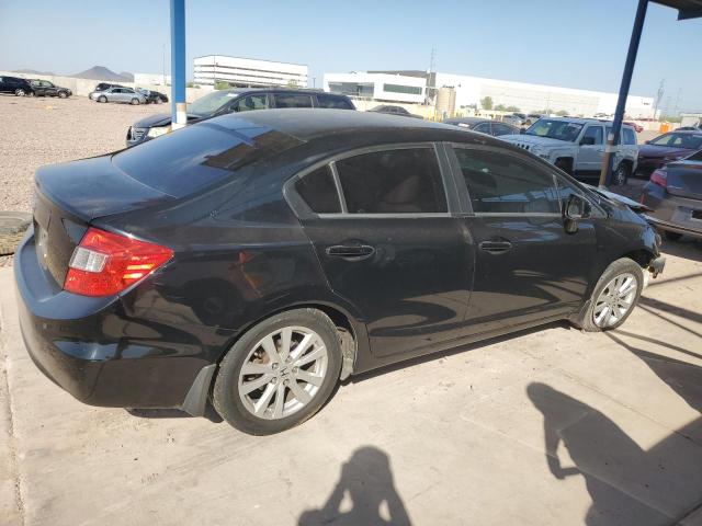 19XFB2F92CE305050 - 2012 HONDA CIVIC EXL შავი ფოტო 3