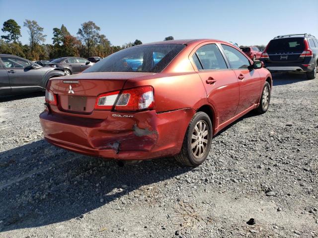 4A3AB36F29E033364 - 2009 MITSUBISHI GALANT ES ORANGE photo 3