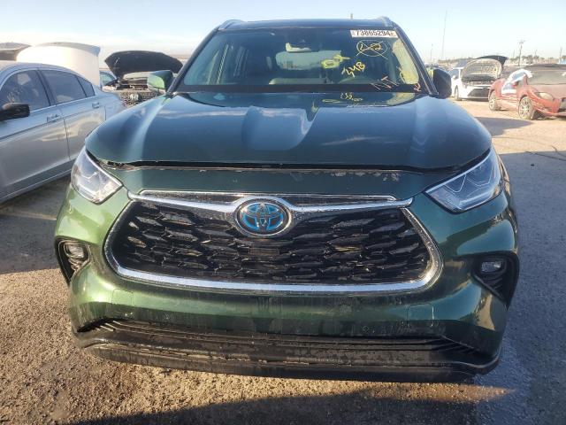 5TDXBRCH4PS582822 - 2023 TOYOTA HIGHLANDER HYBRID LIMITED GREEN photo 5