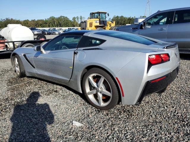 1G1YB2D79F5114583 - 2015 CHEVROLET CORVETTE STINGRAY 1LT SILVER photo 2