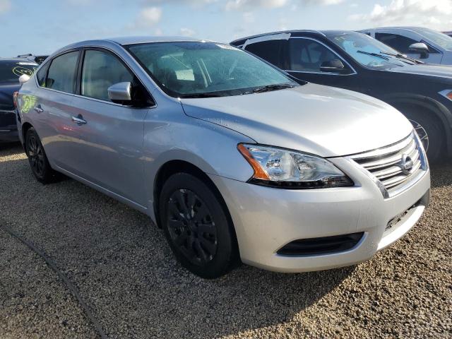 3N1AB7AP0FY323047 - 2015 NISSAN SENTRA S SILVER photo 4