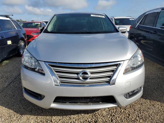 3N1AB7AP0FY323047 - 2015 NISSAN SENTRA S SILVER photo 5