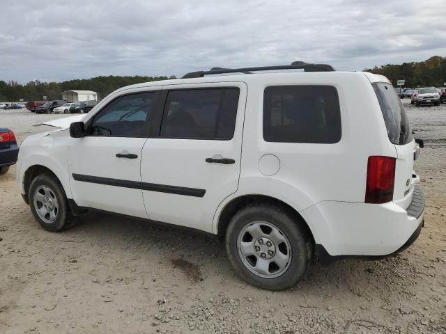 5FNYF4H23EB017298 - 2014 HONDA PILOT LX WHITE photo 2