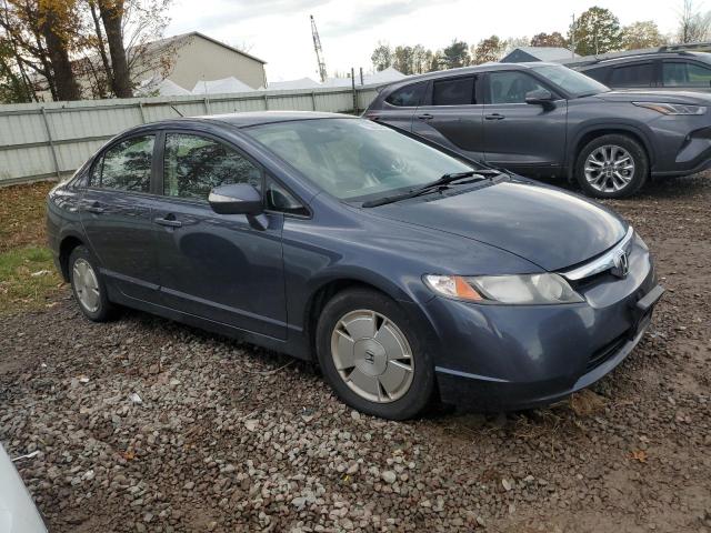 JHMFA36258S009485 - 2008 HONDA CIVIC HYBRID BLUE photo 4