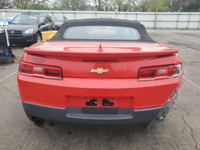 2G1FD3D33F9276815 - 2015 CHEVROLET CAMARO LT RED photo 6