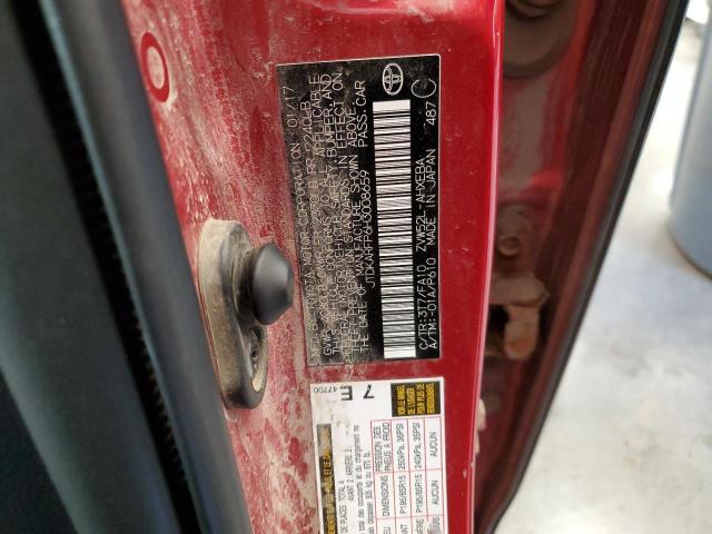 JTDKARFP6H3008659 - 2017 TOYOTA PRIUS PRIM 红色 照片 13