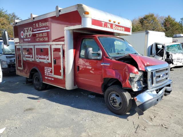 1FDSE3FL0CDB21696 - 2012 FORD ECONOLINE E350 SUPER DUTY CUTAWAY VAN RED photo 4