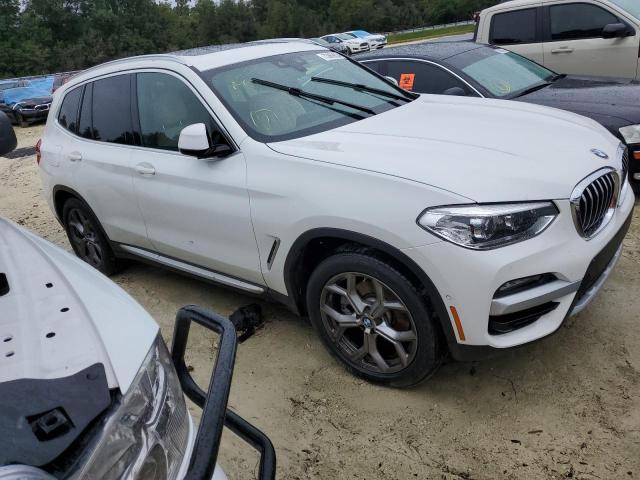 5UXTY5C02M9E42599 - 2021 BMW X3 XDRIVE30I WHITE photo 4