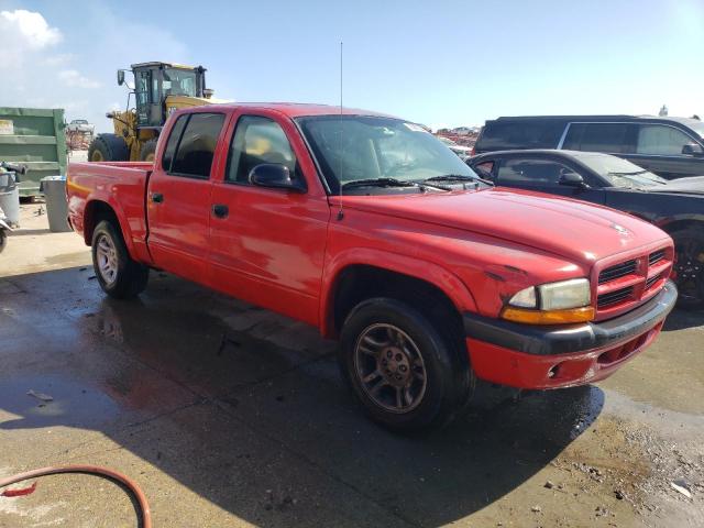 1B7HL38X12S700727 - 2002 DODGE DAKOTA QUAD SPORT RED photo 4