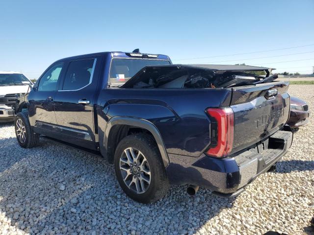 5TFMA5AB4NX007124 - 2022 TOYOTA TUNDRA CREWMAX PLATINUM Blau Foto 2