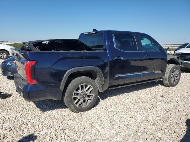 5TFMA5AB4NX007124 - 2022 TOYOTA TUNDRA CREWMAX PLATINUM Blau Foto 3