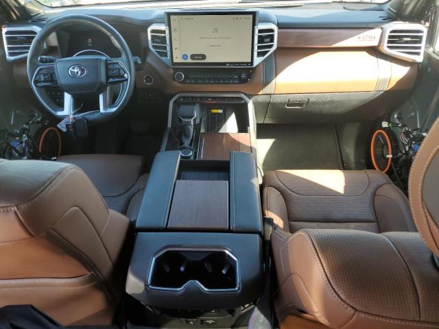 5TFMA5AB4NX007124 - 2022 TOYOTA TUNDRA CREWMAX PLATINUM Blau Foto 8