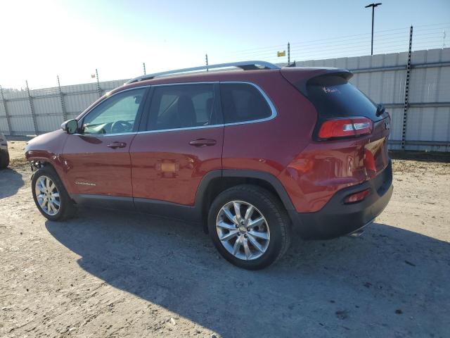 1C4PJLDB0GW259037 - 2016 JEEP CHEROKEE LIMITED RED photo 2