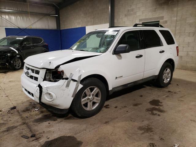 1FMCU59369KA61300 - 2009 FORD ESCAPE HYBRID WHITE photo 1