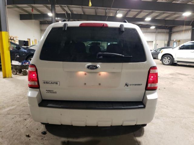 1FMCU59369KA61300 - 2009 FORD ESCAPE HYBRID WHITE photo 6