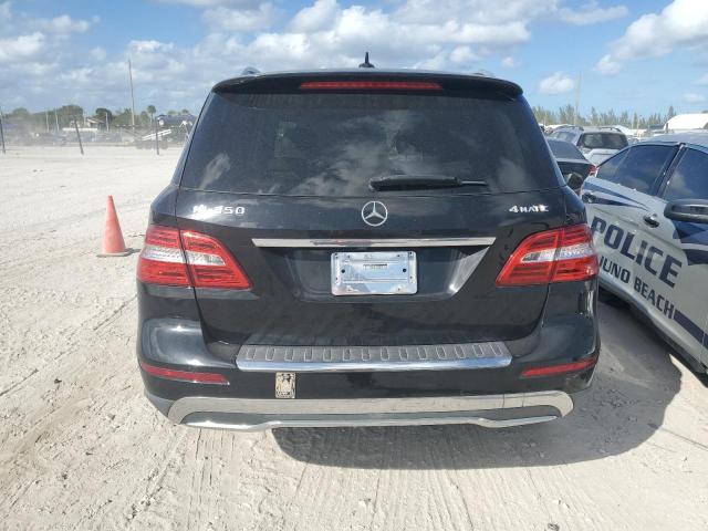 4JGDA5HB9CA092897 - 2012 MERCEDES-BENZ ML 350 4MATIC BLACK photo 6