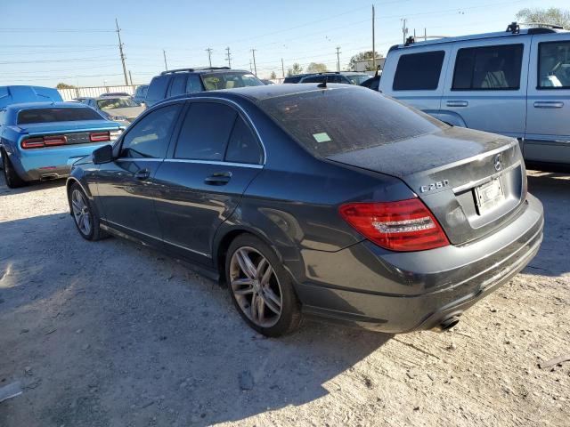 WDDGF4HB4DA851217 - 2013 MERCEDES-BENZ C 250 GRAY photo 2