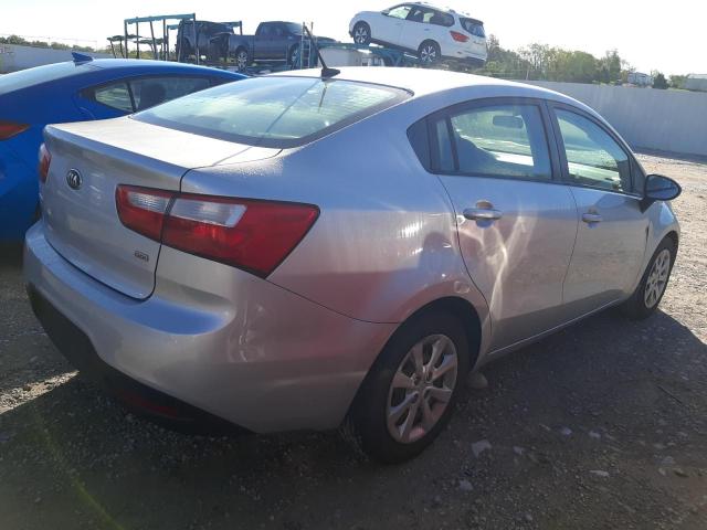 KNADM4A39E6375747 - 2014 KIA RIO LX GRAY photo 3