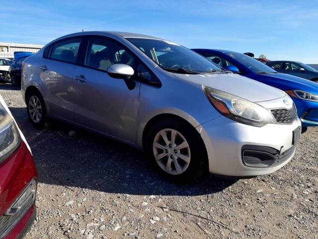 KNADM4A39E6375747 - 2014 KIA RIO LX GRAY photo 4