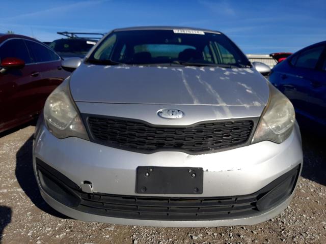 KNADM4A39E6375747 - 2014 KIA RIO LX GRAY photo 5