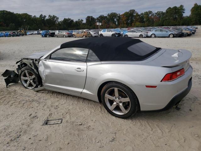 2G1FB3D31E9264568 - 2014 CHEVROLET CAMARO LT SILVER photo 2