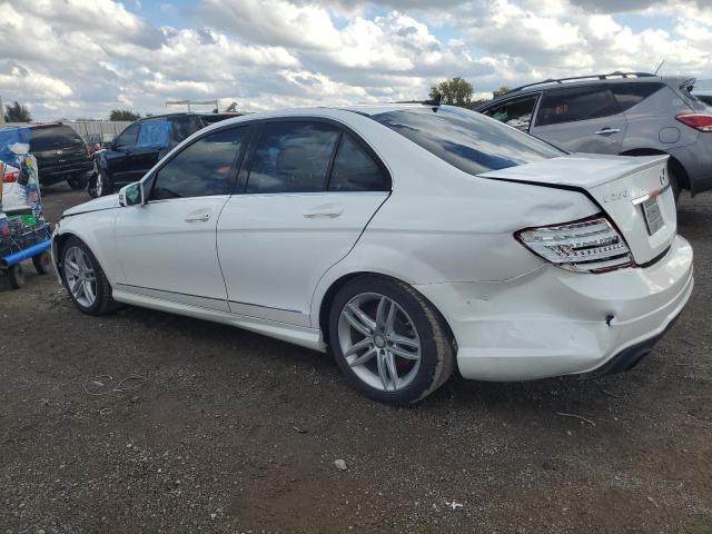 WDDGF4HB4DR287294 - 2013 MERCEDES-BENZ C 250 WHITE photo 2