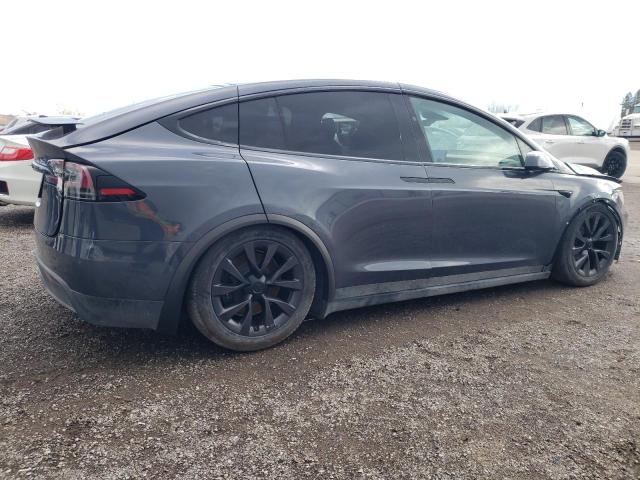 7SAXCDE52NF345849 - 2022 TESLA MODEL X GRAY photo 3