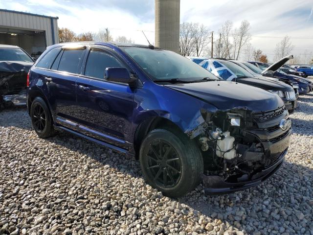 2FMDK4AK2BBA43660 - 2011 FORD EDGE SPORT BLUE photo 4