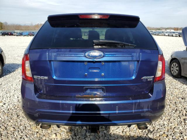 2FMDK4AK2BBA43660 - 2011 FORD EDGE SPORT BLUE photo 6