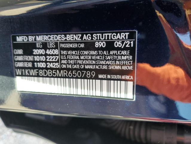 W1KWF8DB5MR650789 - 2021 MERCEDES-BENZ C 300 BLUE photo 13