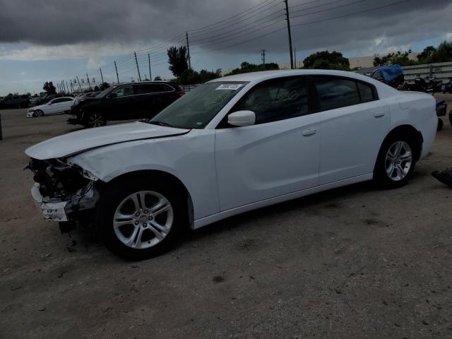 2C3CDXBG2MH647039 - 2021 DODGE CHARGER SXT WHITE photo 1