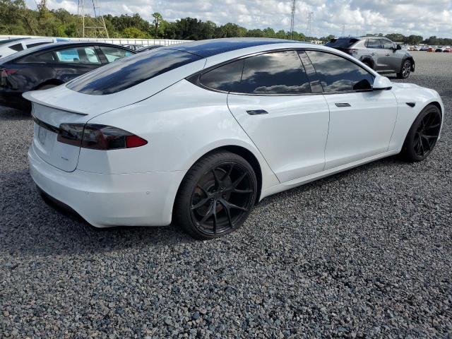 5YJSA1E60MF439859 - 2021 TESLA MODEL S WHITE photo 3