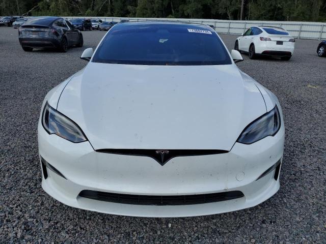 5YJSA1E60MF439859 - 2021 TESLA MODEL S WHITE photo 5