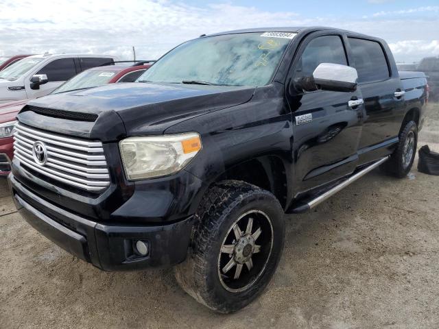 5TFGY5F19EX158114 - 2014 TOYOTA TUNDRA CREWMAX PLATINUM შავი ფოტო 1