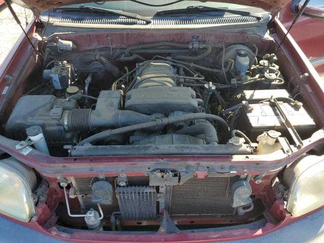 5TBRT34152S306347 - 2002 TOYOTA TUNDRA ACCESS CAB ბურგუნდია ფოტო 11