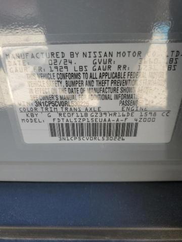 3N1CP5CV0RL530226 - 2024 NISSAN KICKS SV GRAY photo 13