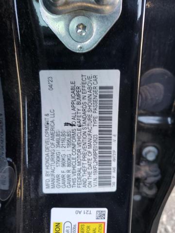 19XFL2H58PE012623 - 2023 HONDA CIVIC LX BLACK photo 12