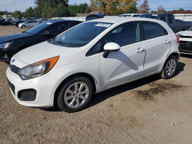 KNADM5A30D6167891 - 2013 KIA RIO LX WHITE photo 1