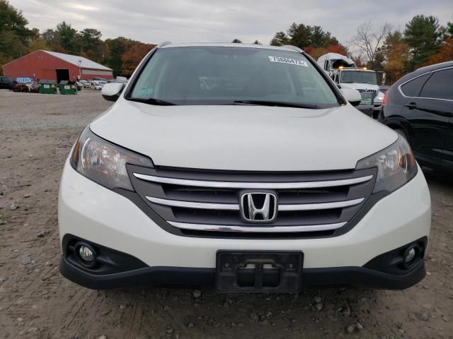 5J6RM4H70EL095244 - 2014 HONDA CR-V EXL WHITE photo 5