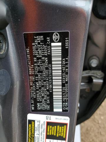 4T1BK1EB1EU100459 - 2014 TOYOTA AVALON BASE 灰色 照片 13